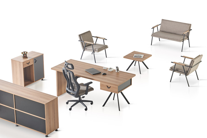 Grid (Garden Meşe) Ofis Takımı