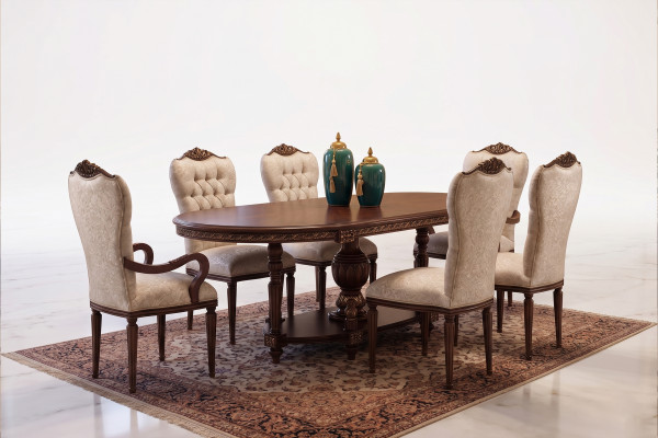 Lava ( Brown ) Yemek Odası Takımı